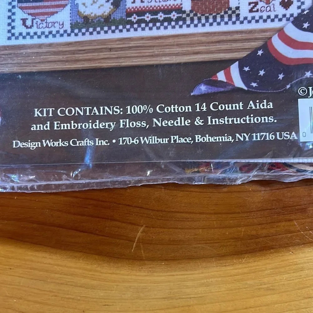Design Works God Bless America Sampler 1040 Counted Cross Stitch Kit Freedom